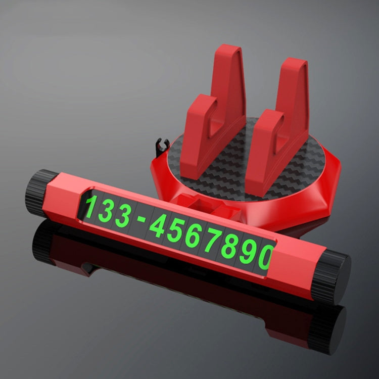 Multi-function Car Instrument Panel Mobile Phone Holder Temporary Parking Card