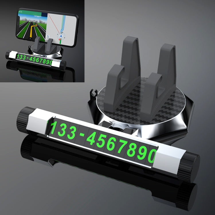 Multi-function Car Instrument Panel Mobile Phone Holder Temporary Parking Card