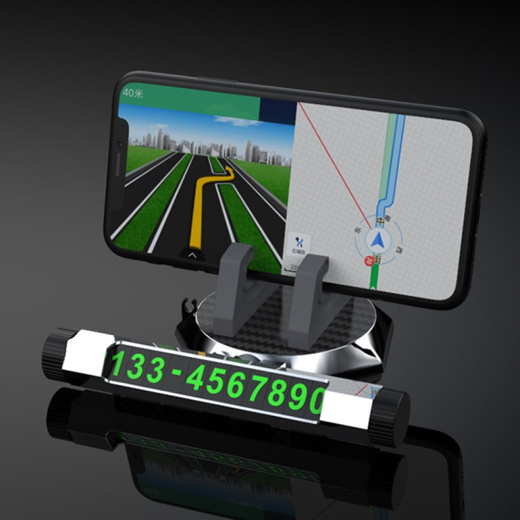 Multi-function Car Instrument Panel Mobile Phone Holder Temporary Parking Card
