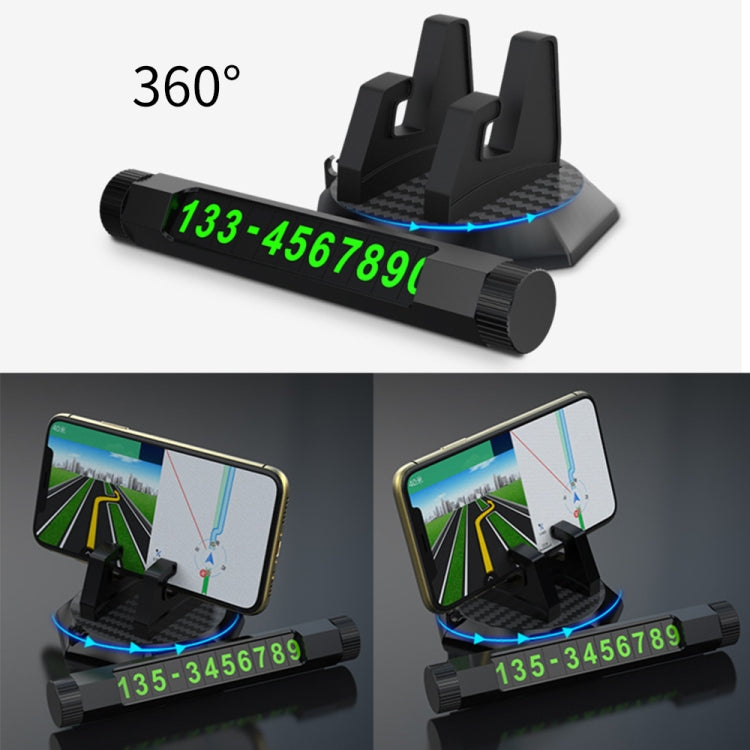 Multi-function Car Instrument Panel Mobile Phone Holder Temporary Parking Card