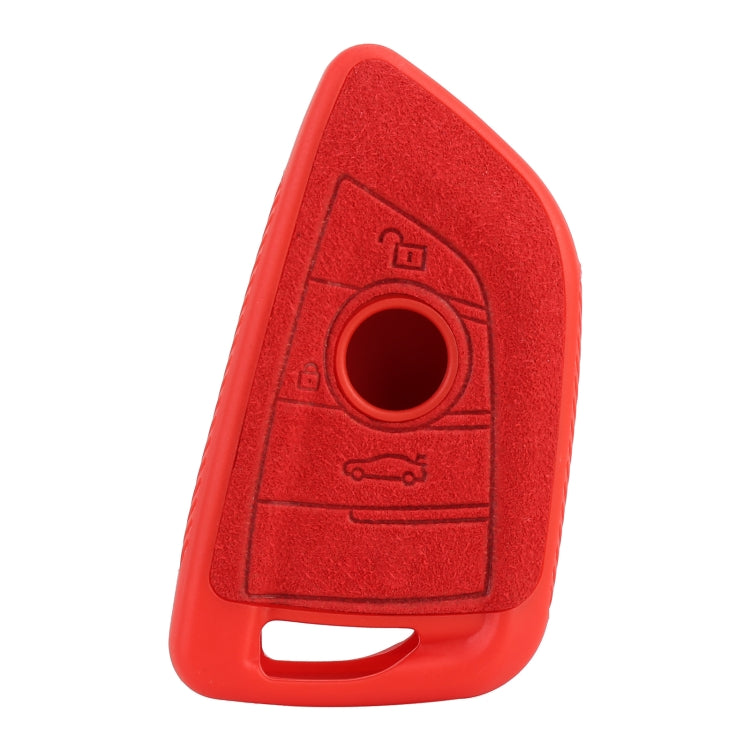 Car Flocking Plastic Knife-shaped Key Protective Cover Two Buttons for BMW