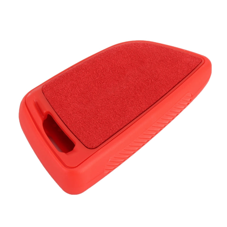 Car Flocking Plastic Knife-shaped Key Protective Cover Three Buttons for BMW