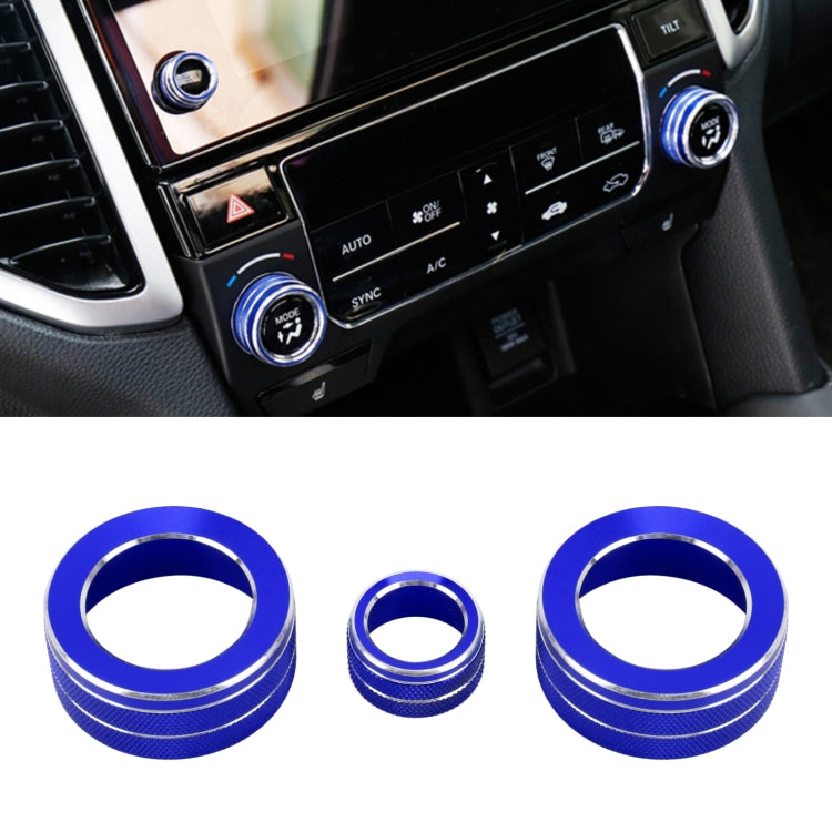 3 PCS Car Metal Air Conditioner Knob Case for Honda AVANCIER / URV