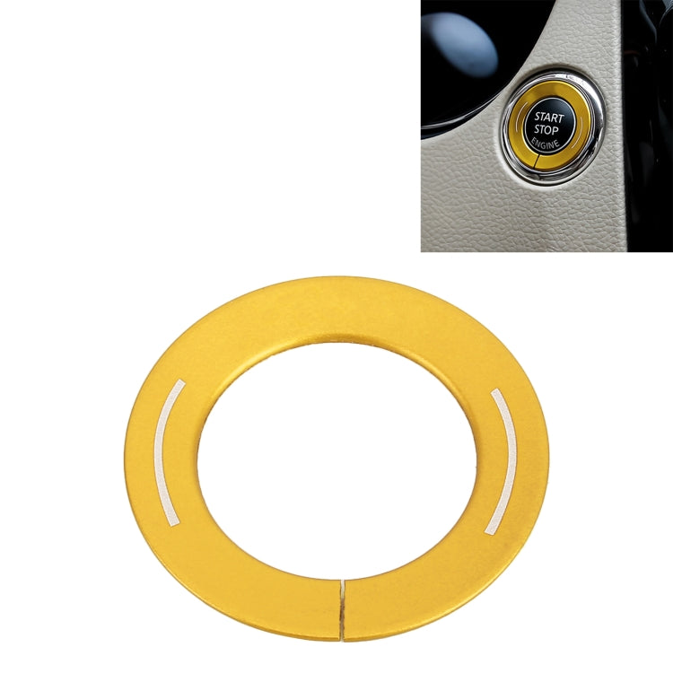 Car Engine Start Key Push Button Ring Trim Metal Sticker Decoration for Nissan X-TRAIL