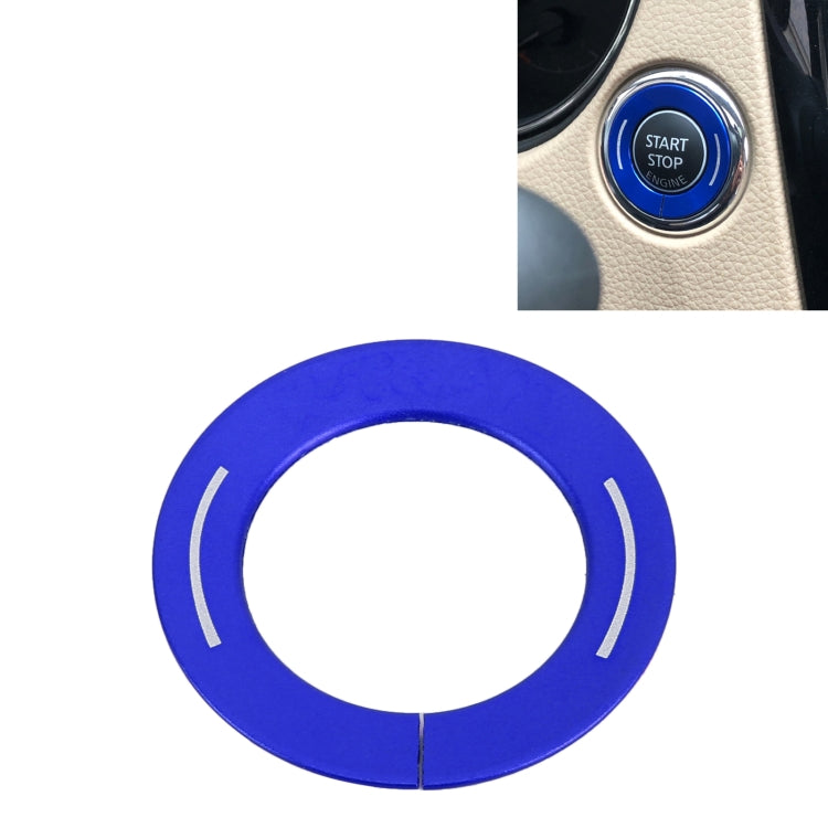 Car Engine Start Key Push Button Ring Trim Metal Sticker Decoration for Nissan X-TRAIL