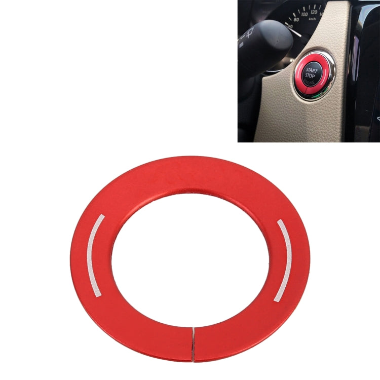 Car Engine Start Key Push Button Ring Trim Metal Sticker Decoration for Nissan X-TRAIL