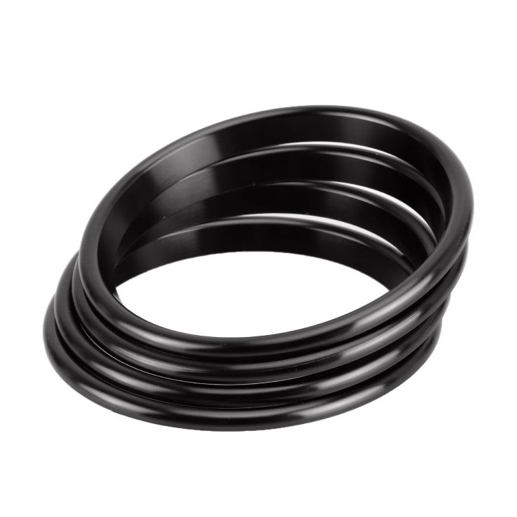 4 PCS Car Metal Air Outlet Decorative Outside Ring for Audi A3 / S3 / Q2L