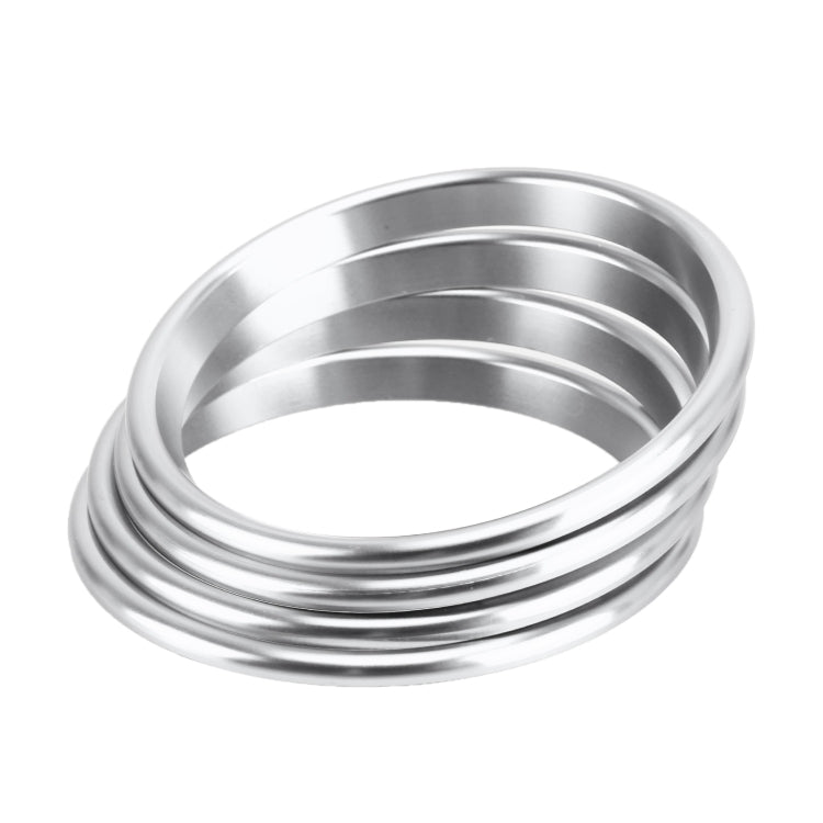 4 PCS Car Metal Air Outlet Decorative Outside Ring for Audi A3 / S3 / Q2L