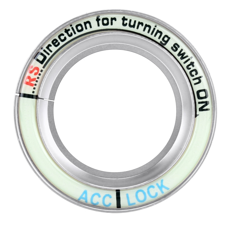 For Ford Fluorescent Aluminum Alloy Ignition Key Ring, Inside Diameter: 3.2cm