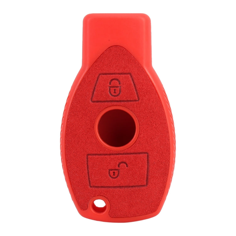 Car Flocking Plastic Key Protective Cover Two Buttons for Mercedes-Benz