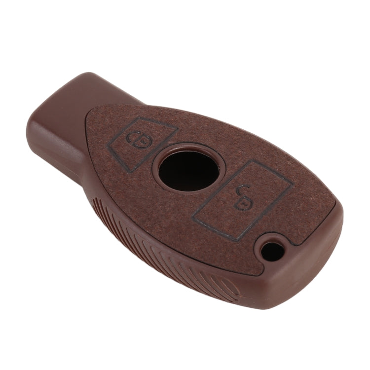 Car Flocking Plastic Key Protective Cover Two Buttons for Mercedes-Benz