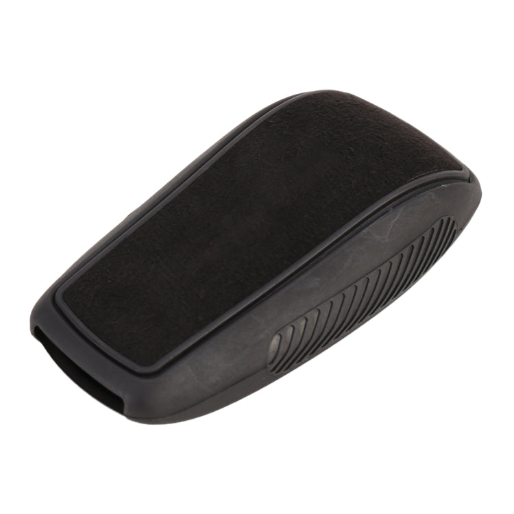 Car Flocking Plastic Square-shaped Key Protective Cover Two Buttons for Mercedes-Benz