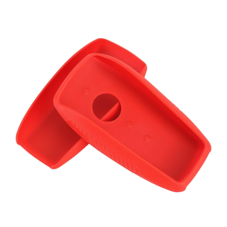 Car Flocking Plastic Square-shaped Key Protective Cover Three Buttons for Mercedes-Benz