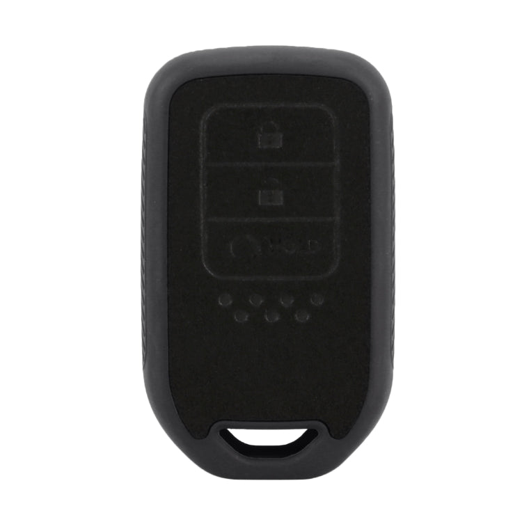 Car Flocking Plastic Knife-shaped Key Protective Cover Three Button with Start Key for Honda