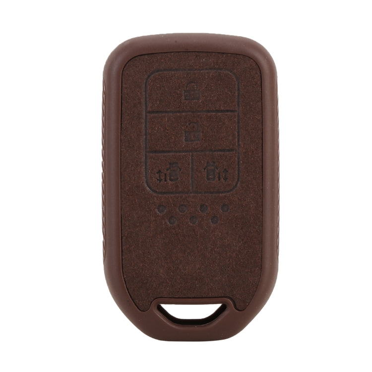 Car Flocking Plastic Knife-shaped Key Protective Cover Four Button with Left And Right Sliding Door Keys for Honda