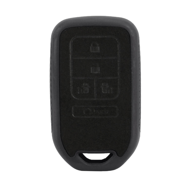Car Flocking Plastic Knife-shaped Key Protective Cover Fives Buttons for Honda