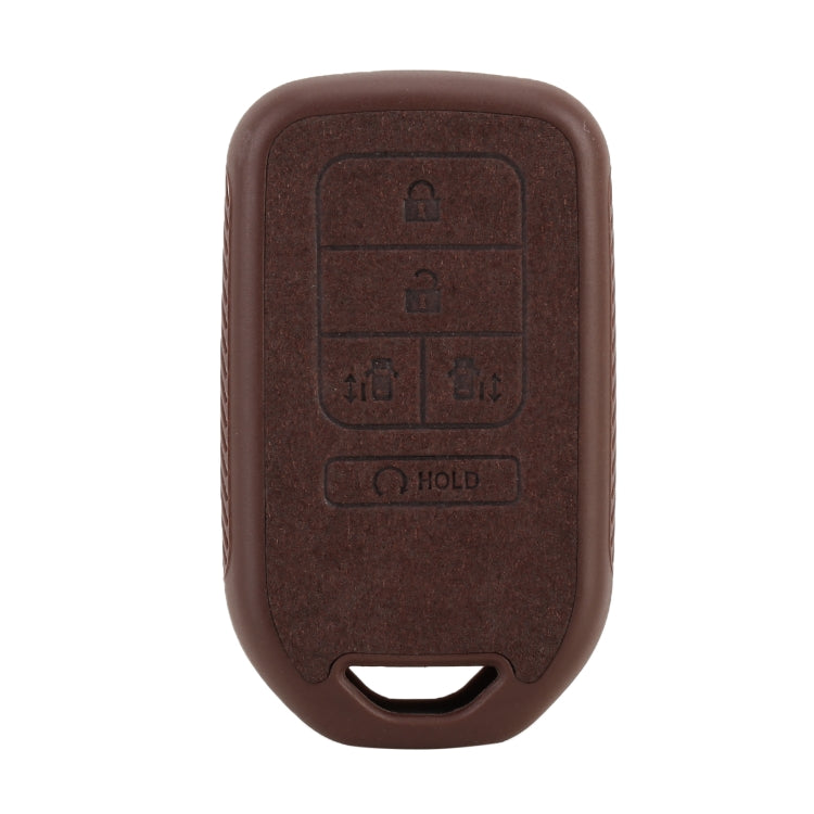 Car Flocking Plastic Knife-shaped Key Protective Cover Fives Buttons for Honda