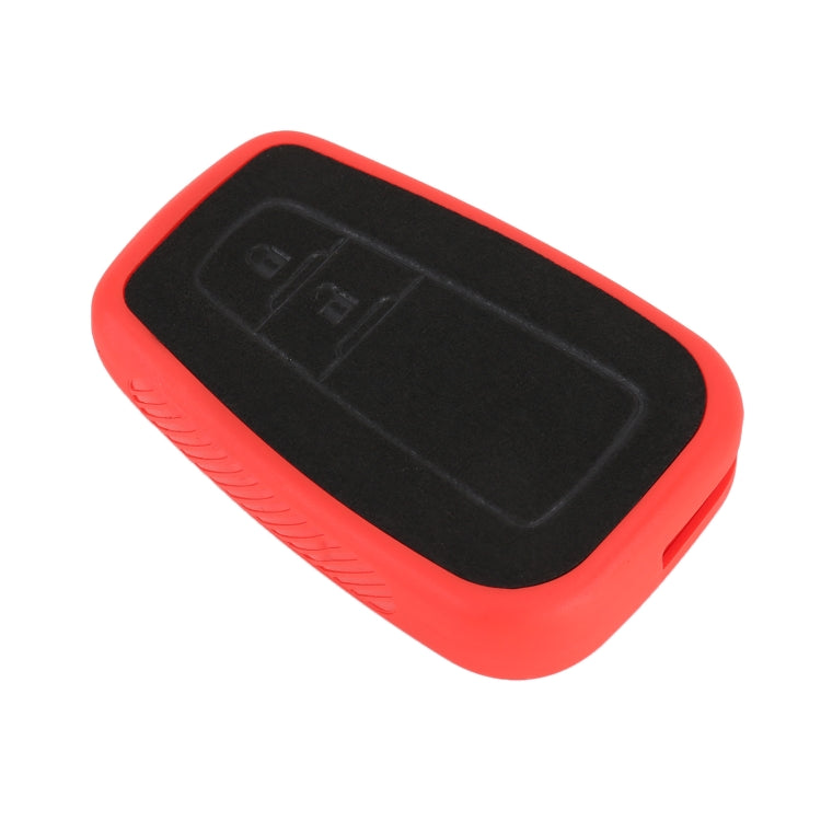 Car Flocking Plastic Key Protective Cover Two Buttons for Toyota, Style 1