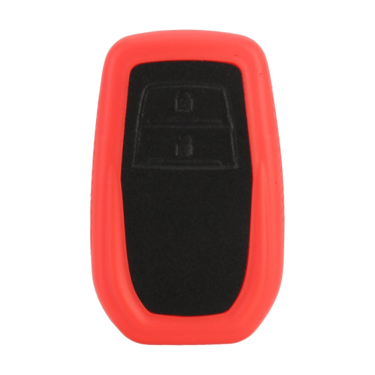 Car Flocking Plastic Key Protective Cover Two Buttons for Toyota, Style 2