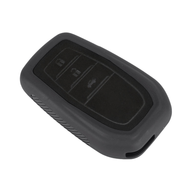 Car Flocking Plastic Key Protective Cover Three Buttons for Toyota, Style 2