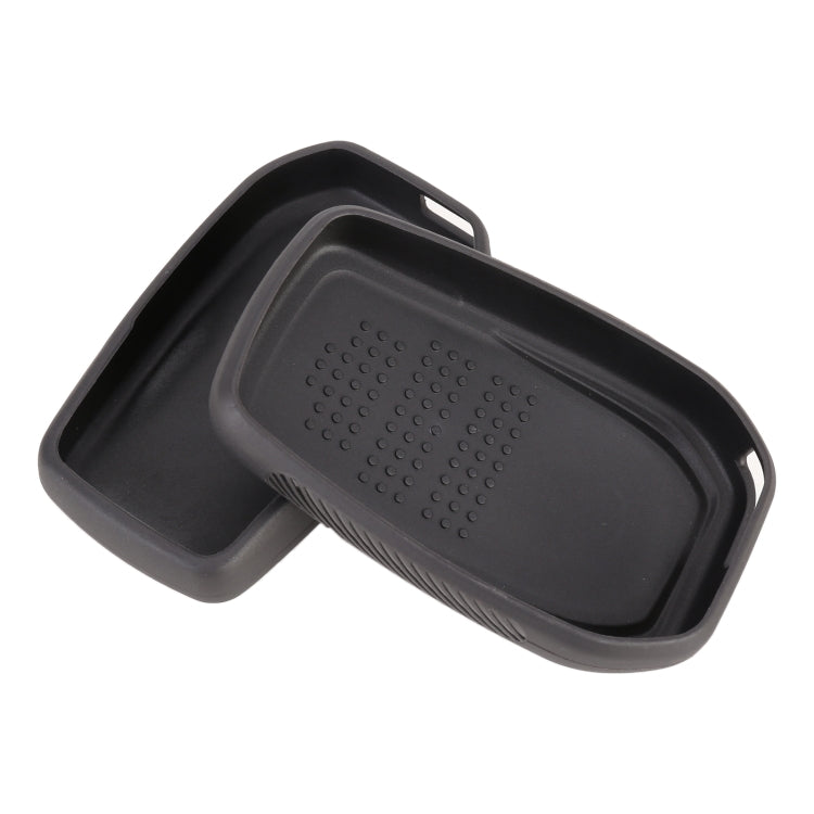 Car Flocking Plastic Key Protective Cover Three Buttons for Toyota, Style 2