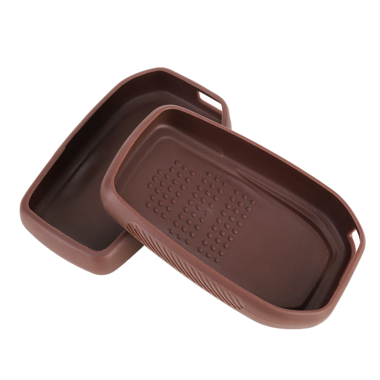 Car Flocking Plastic Key Protective Cover Three Buttons for Toyota, Style 2