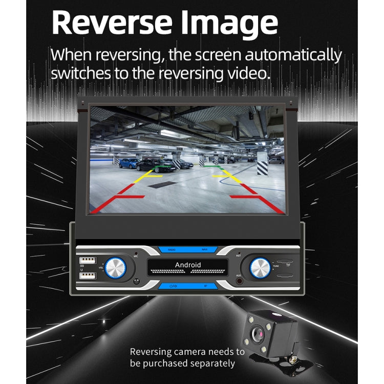 HD 7 inch Car Stretch Android Player GPS Navigation Bluetooth Stereo Radio, Support Mirror Link & FM & WIFI