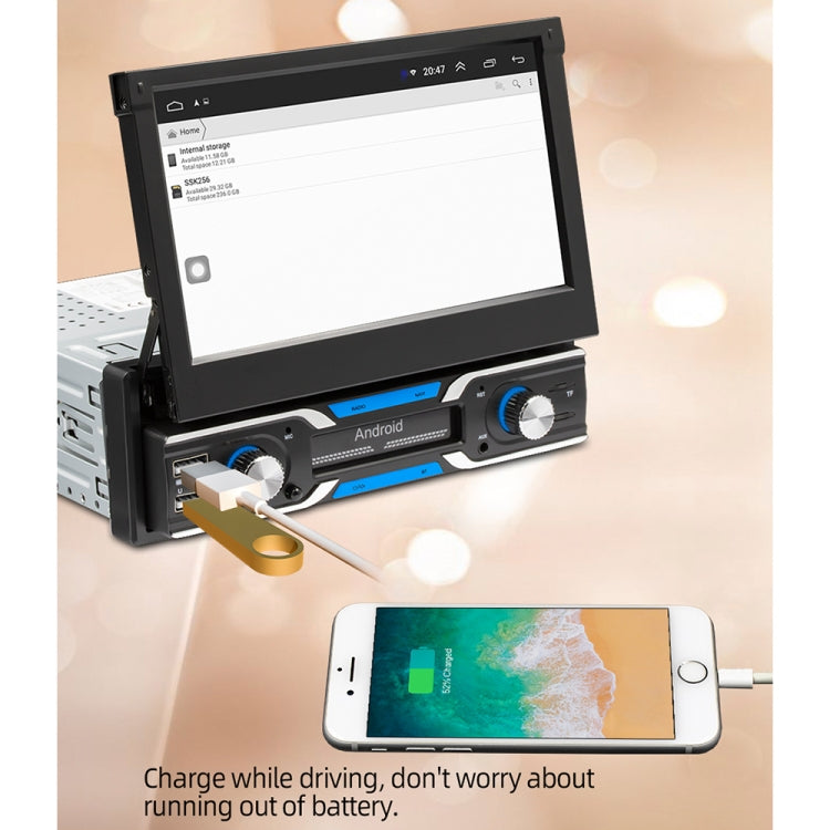 HD 7 inch Car Stretch Android Player GPS Navigation Bluetooth Stereo Radio, Support Mirror Link & FM & WIFI