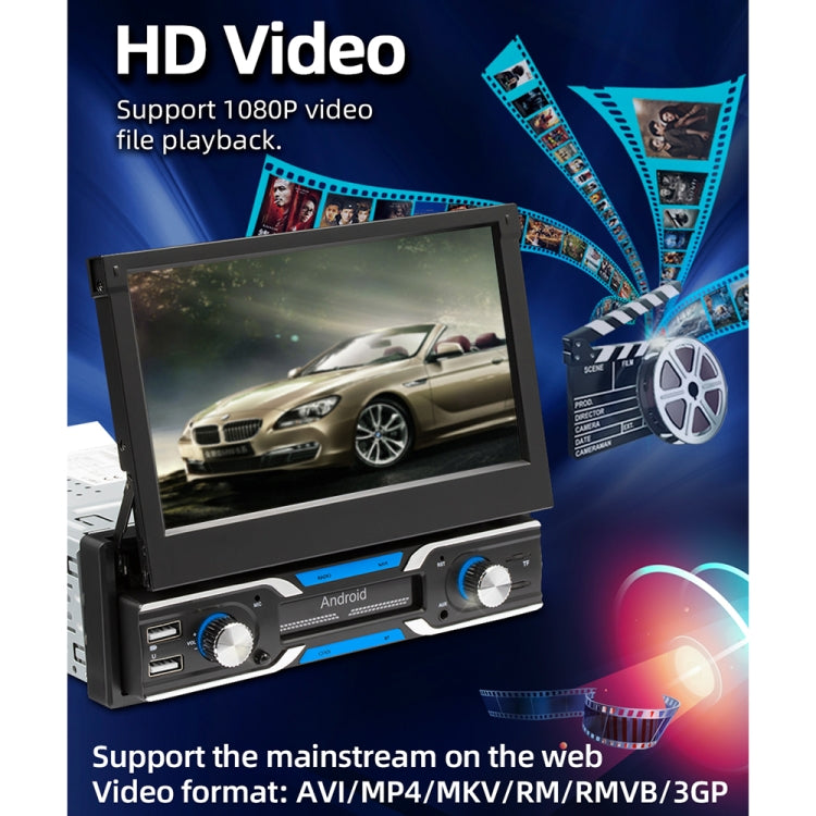 HD 7 inch Car Stretch Android Player GPS Navigation Bluetooth Stereo Radio, Support Mirror Link & FM & WIFI
