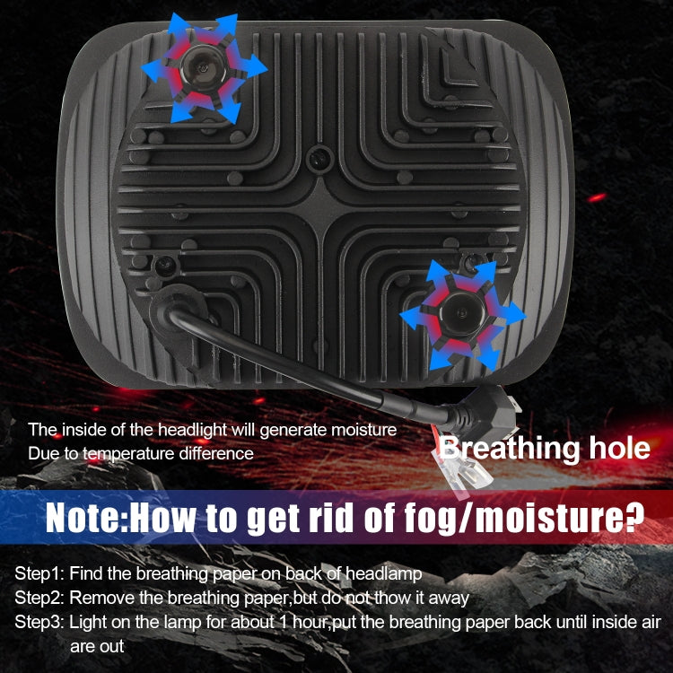 V7 H4 7 inch DC9-30V 40W 4000LM 3000K / 6000K IP67 Car Daytime Running Light / Turn Light