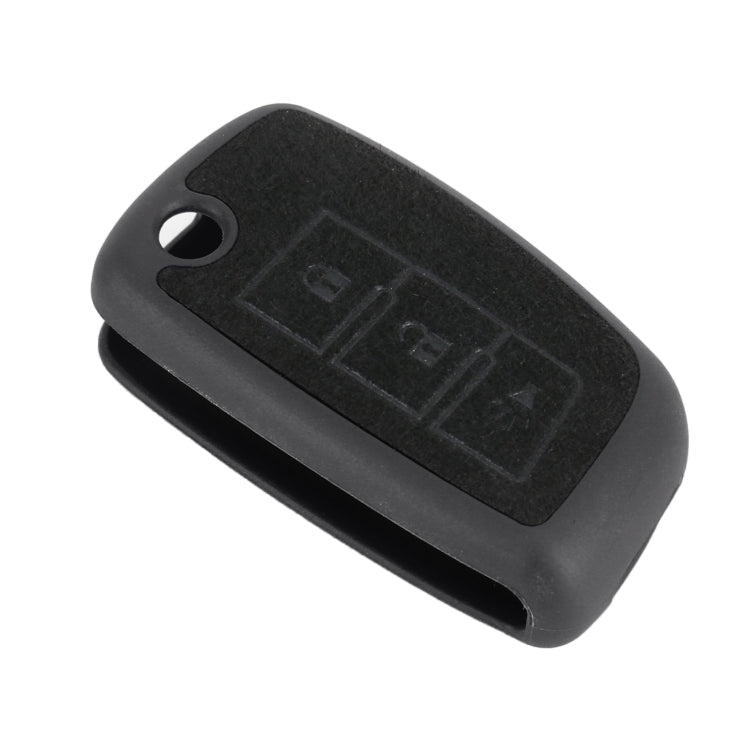 Car Flocking Plastic Key Protective Cover Three Buttons A for Nissan X-TRAIL / Teana / Qashqai / Sylphy / Tiida, Style 1