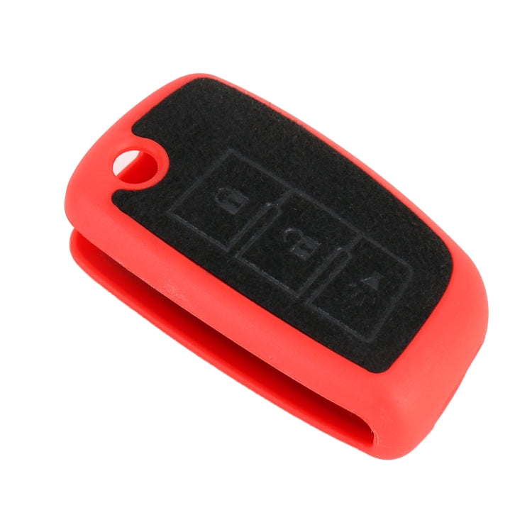Car Flocking Plastic Key Protective Cover Three Buttons A for Nissan X-TRAIL / Teana / Qashqai / Sylphy / Tiida, Style 1
