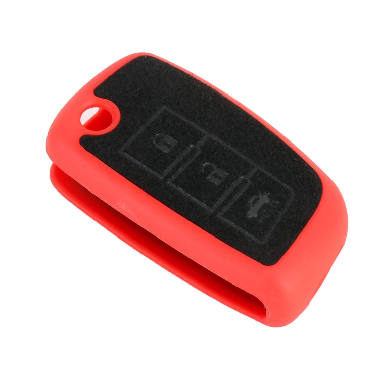 Car Flocking Plastic Key Protective Cover Three Buttons B for Nissan X-TRAIL / Teana / Qashqai / Sylphy / Tiida, Style 1