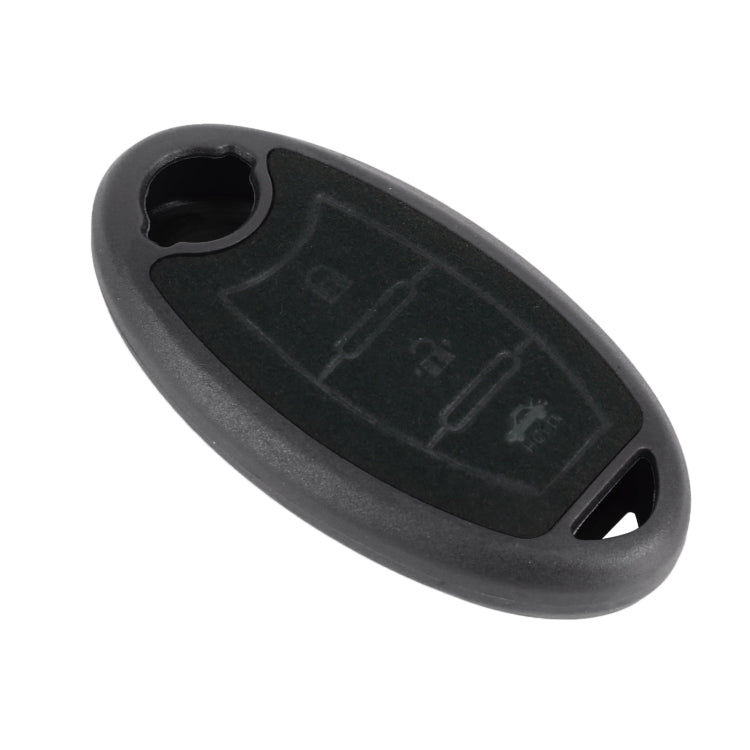 Car Flocking Plastic Key Protective Cover Three Buttons C for Nissan X-TRAIL / Teana / Qashqai / Sylphy / Tiida, Style 2