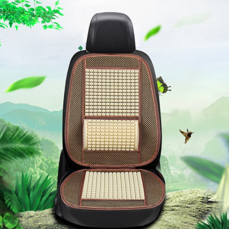 Car Seat Covers Summer Cool Imitation Wooden Beads Ventilation Breathable Seat Cushion