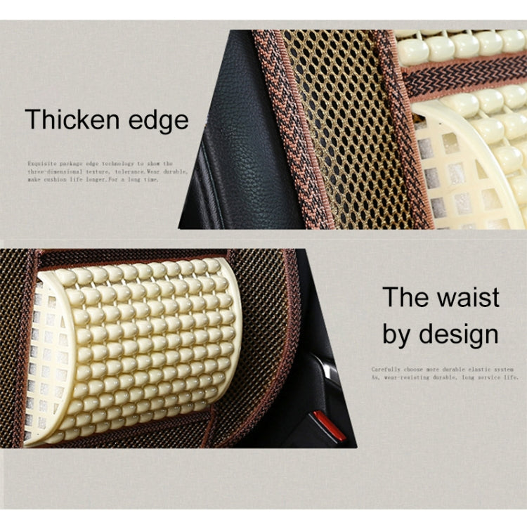 Car Seat Covers Summer Cool Imitation Wooden Beads Ventilation Breathable Seat Cushion