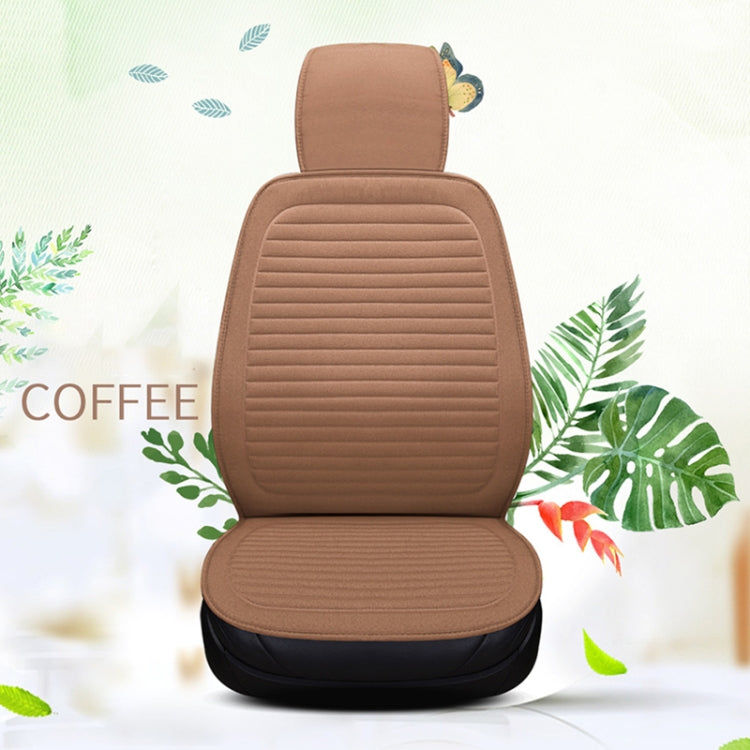 Car Four Seasons Linen Fabric Front Seat Cushion