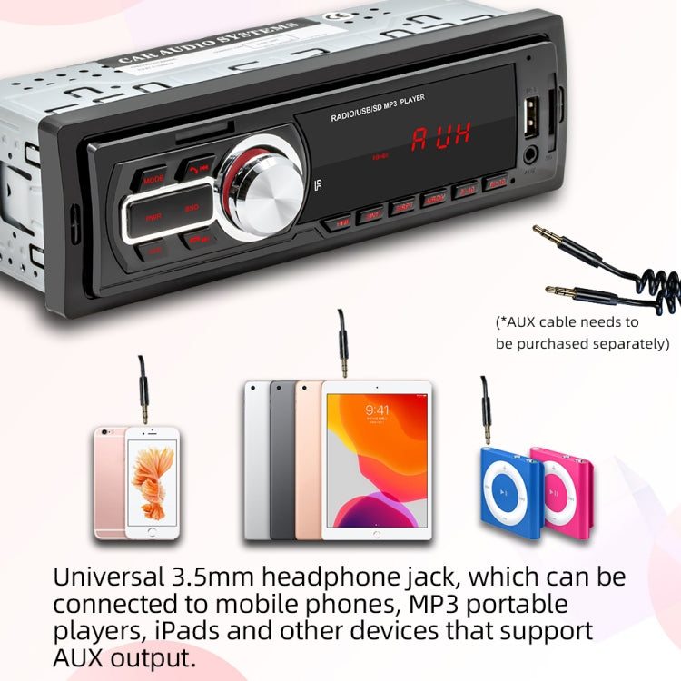 5208E Universal Car Radio Receiver MP3 Player, Support FM with Remote Control
