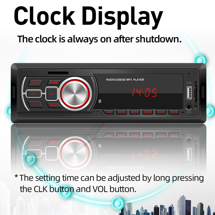 5209E Universal Car Radio Receiver MP3 Player, Support FM with Remote Control