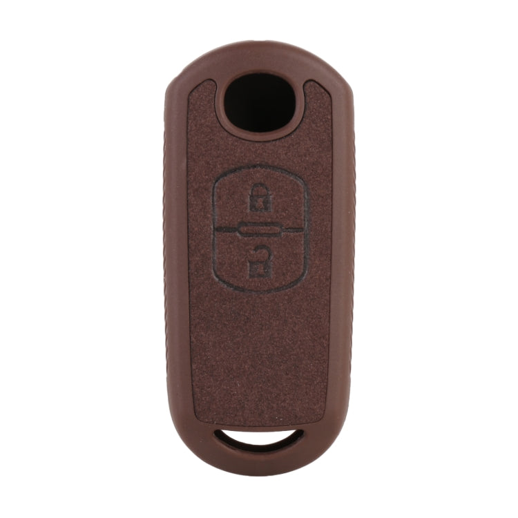 Car Flocking Plastic Key Protective Cover Two Buttons for Mazda
