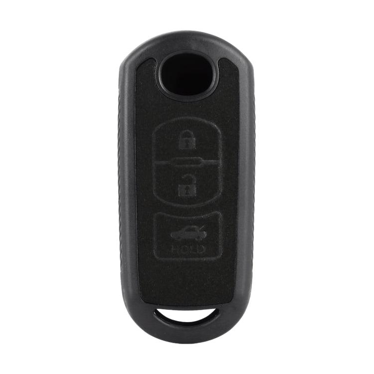 Car Flocking Plastic Key Protective Cover Three Buttons for Mazda