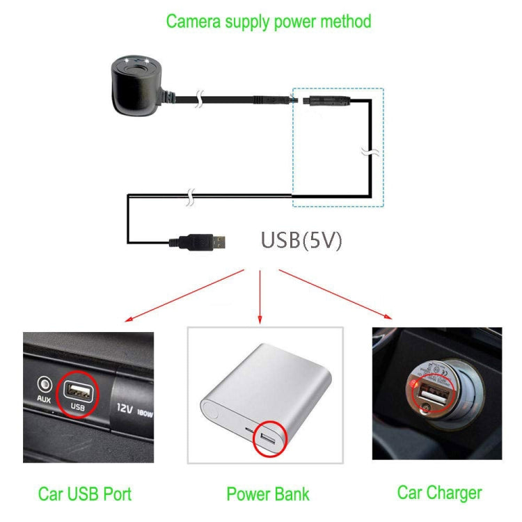 PZ436-R Car WiFi Reversing Rear View Wide-angle Camera