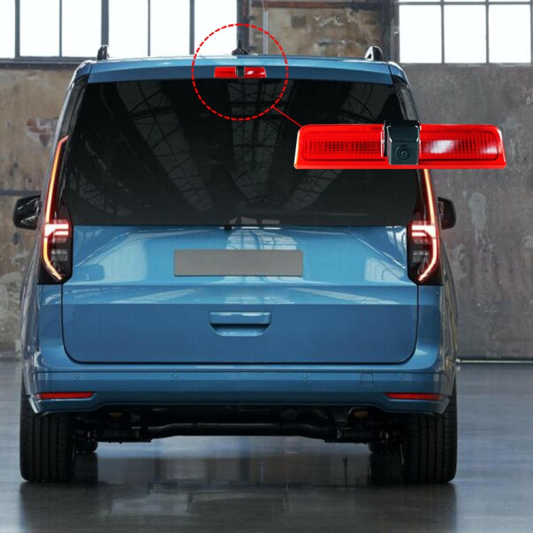 PZ476 Car Waterproof 170 Degree Brake Light View Camera + 7 inch Rearview Monitor for Volkswagen Caddy 2013-2015