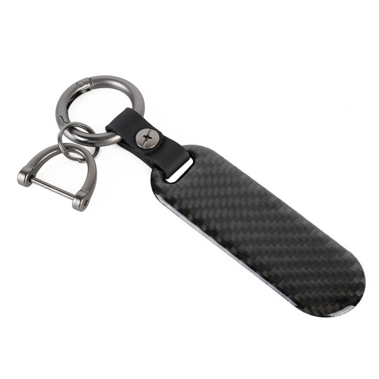 Car Carbon Fiber Keychain