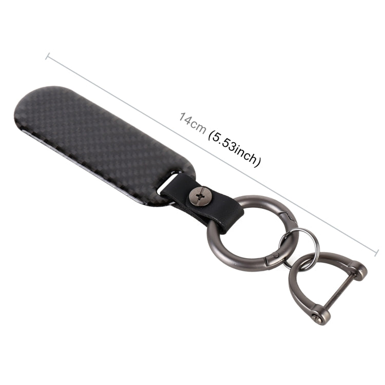 Car Carbon Fiber Keychain