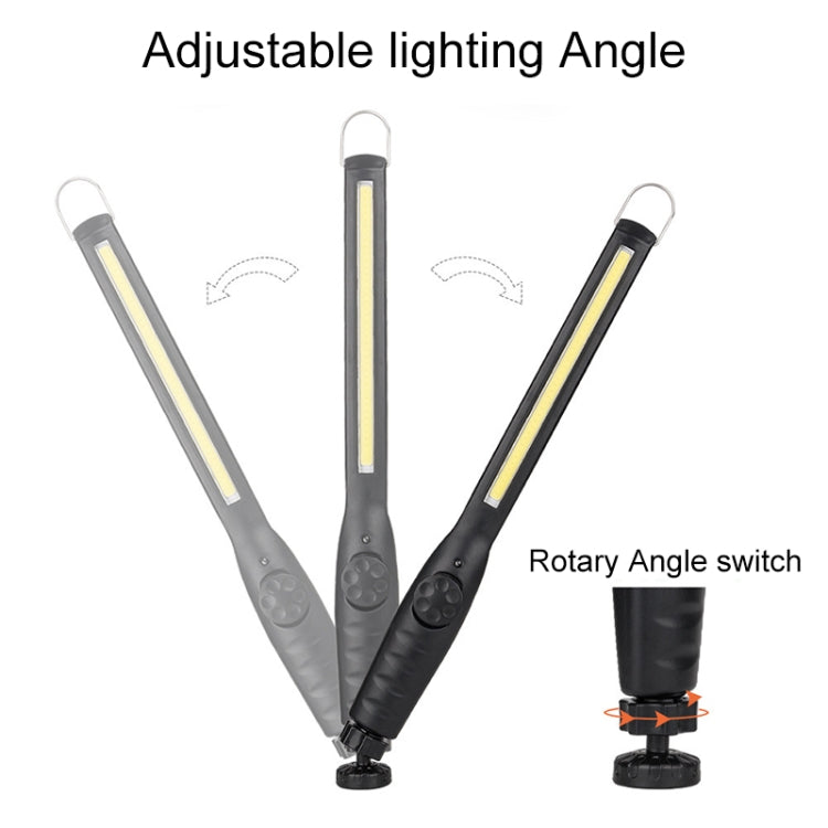 Car Home Car Work Maintenance Lamp Inspection Maintenance Light Emergency COB Charging Lamp (Black)