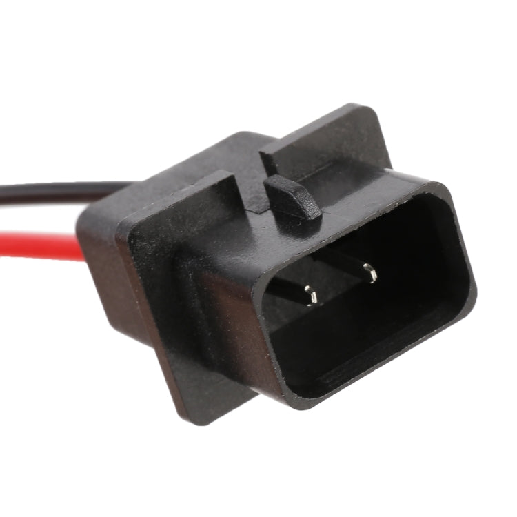 2 PCS H16B Bulb Holder Base Male Socket with Cable