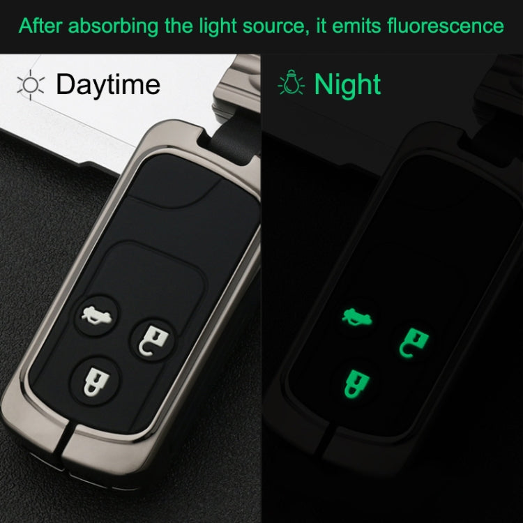 Car Luminous All-inclusive Zinc Alloy Key Protective Case Key Shell for Honda C Style Folding 3-button