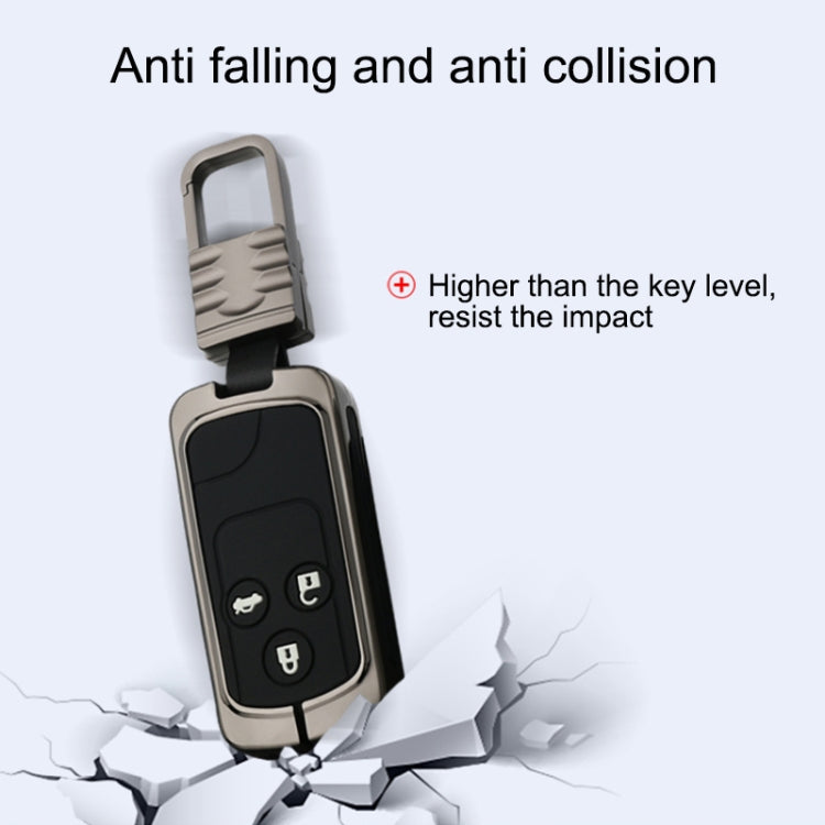 Car Luminous All-inclusive Zinc Alloy Key Protective Case Key Shell for Honda C Style Folding 3-button