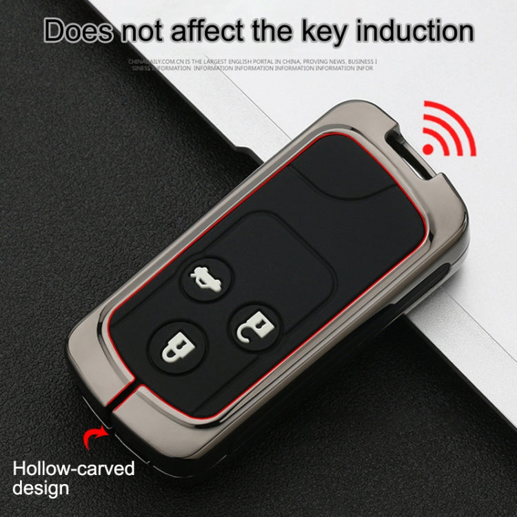 Car Luminous All-inclusive Zinc Alloy Key Protective Case Key Shell for Honda C Style Folding 3-button